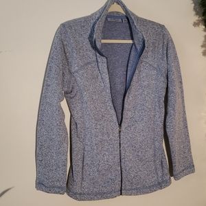 Fleece mock neck jacket